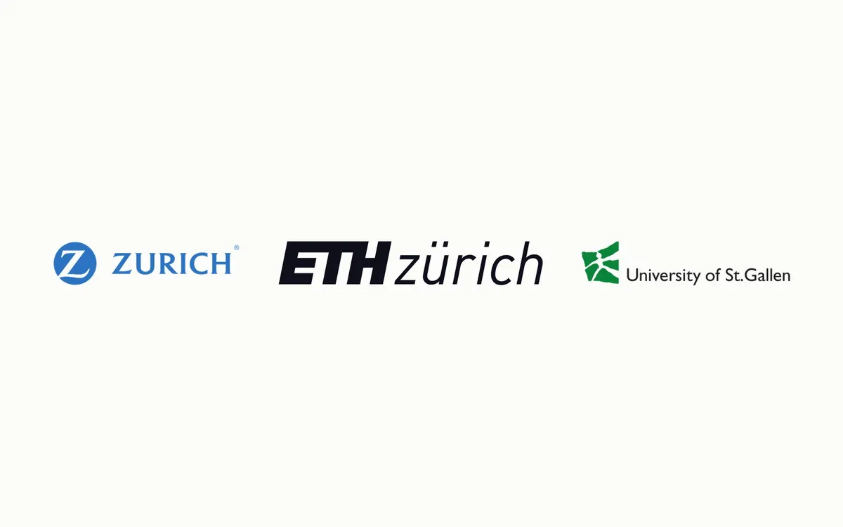 Zurich Insurance, ETH Zürich and University of St.Gallen logos